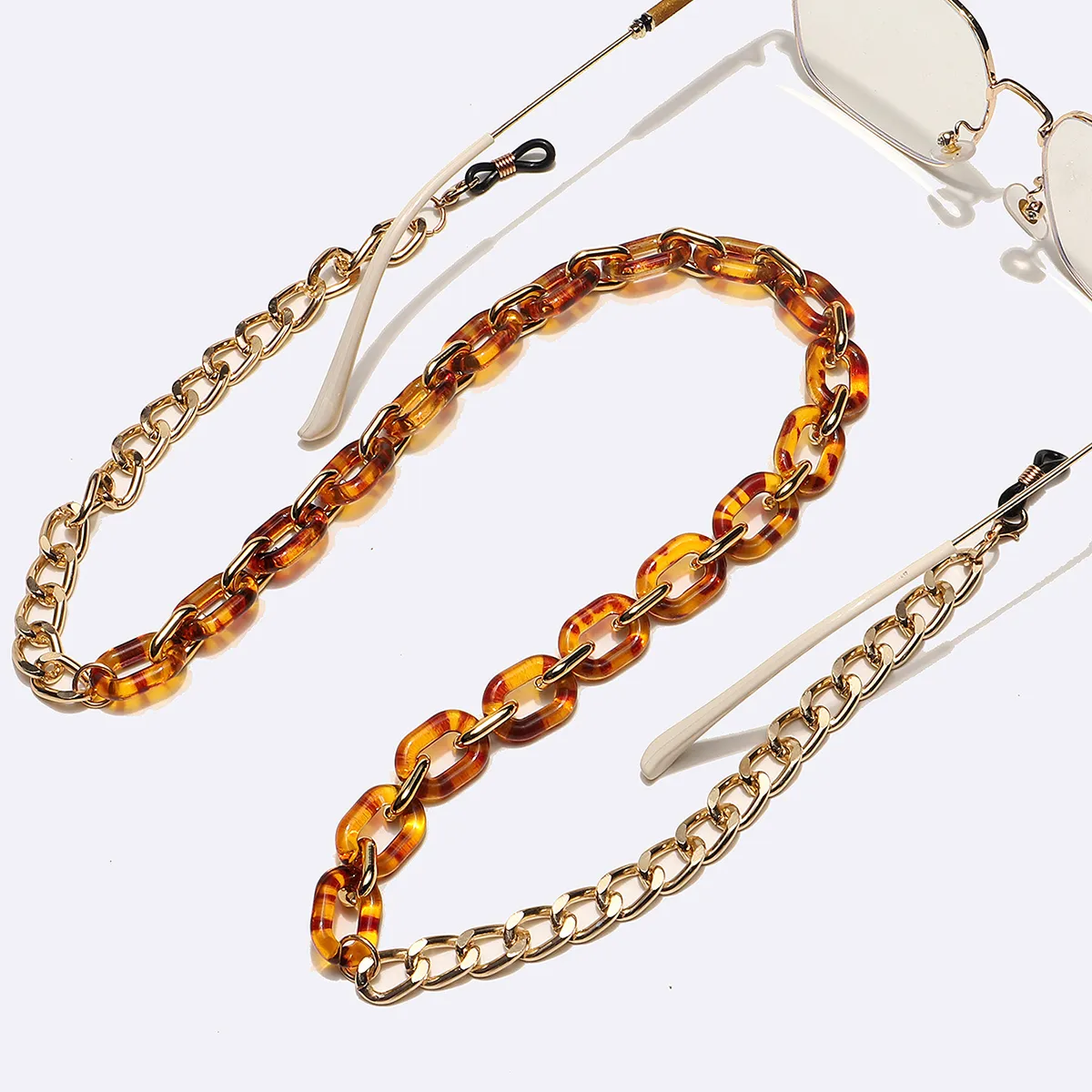 shape shape Gold Glasses Chain for Men & Women